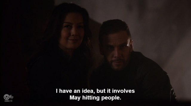 May just can't stay mad at him.