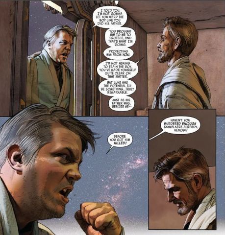 Obi Wan and Owen Lars Argue in Star Wars #15