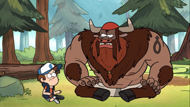 Gravity Falls Dipper and Manotaur