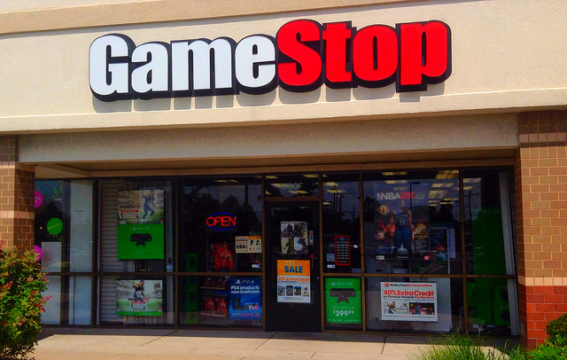 GameStop video game storefront