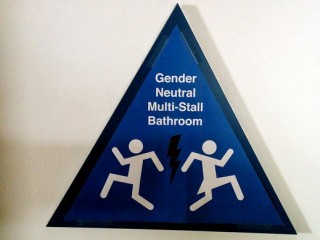 gender neutral bathroom sign