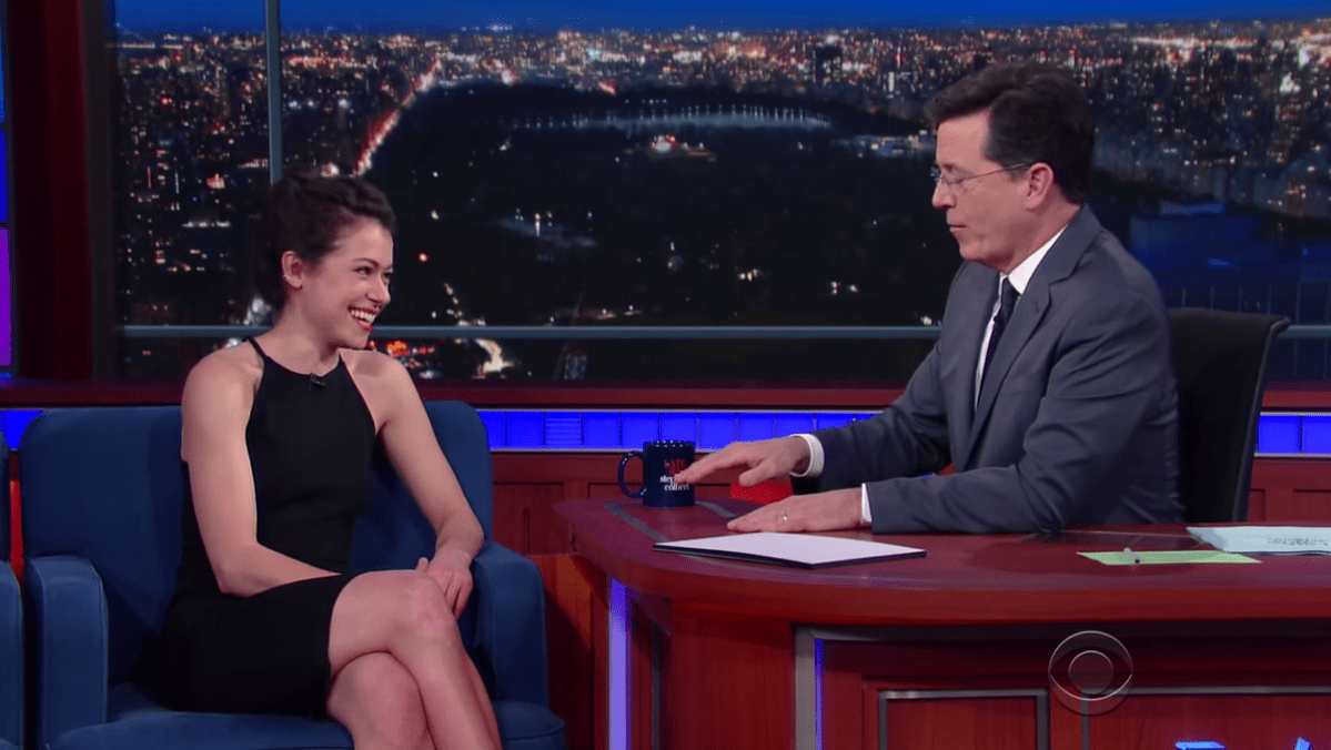 Tatiana Maslany Speaks German on Stephen Colbert | The Mary Sue