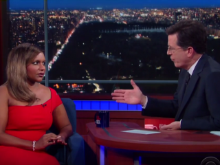 mindy kaling stephen colbert