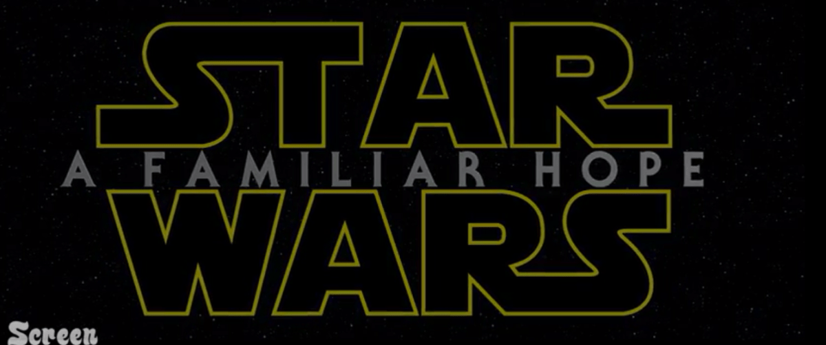 Star Wars: A Familiar Hope title