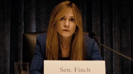 Holly Hunter as Senator Finch in Batman v Superman