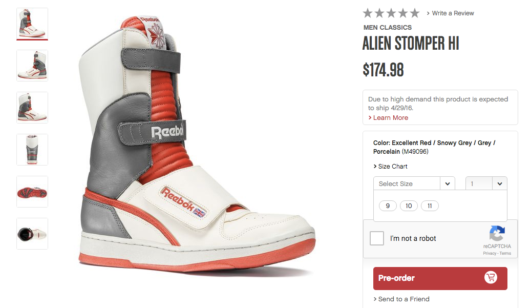 Reebok Totally Had Alien Sneakers In Size | The Mary Sue