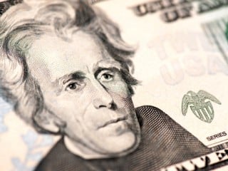 Shutterstock image of Andrew Jackson on the $20 bill
