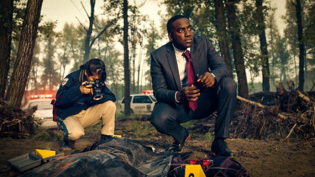 Dolls at a crime scene