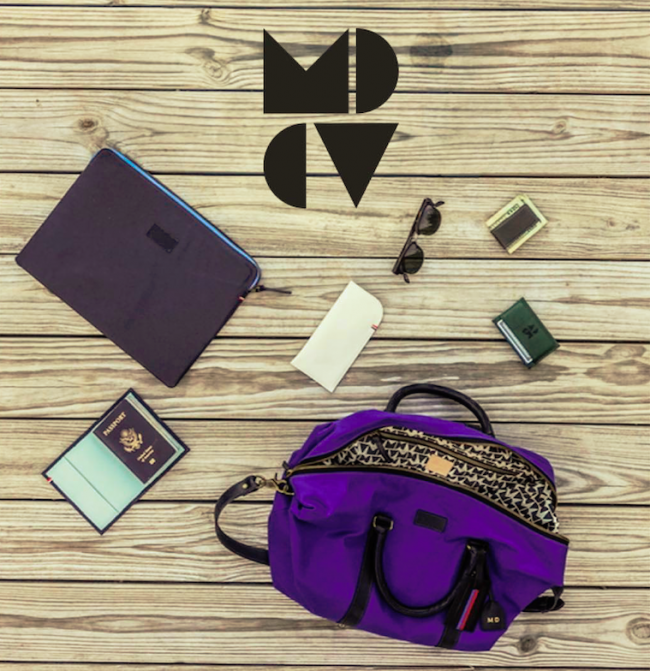 purple man bag