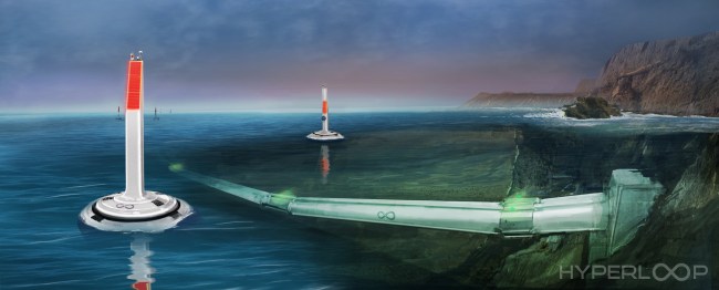 Hyperloop One Underwater Route