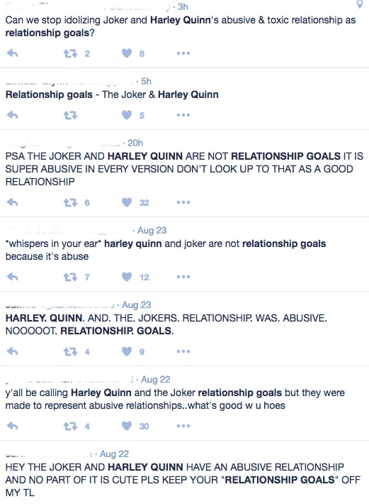 harley quinn tweets