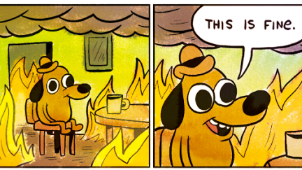 This is fine comic by KC Green.