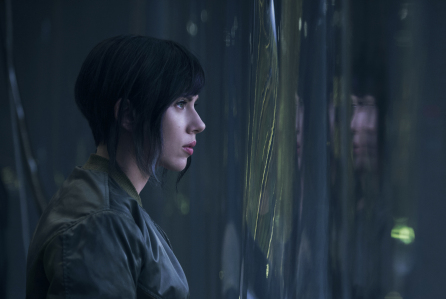 Scarlett Johansson plays the Major in Ghost in the Shell from Paramount Pictures and DreamWorks Pictures in theaters March 31, 2017.