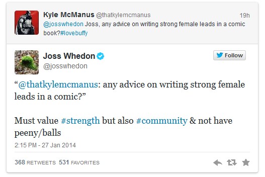 Joss Whedon tweet 1