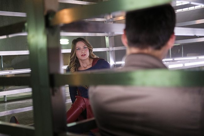 Supergirl -- "The Darkest Places" -- Image SPG207a_0074 -- Pictured (L-R): Melissa Benoist as Kara/Supergirl and Chris Wood as Mike/Mon-El -- Photo: Robert Falconer/The CW -- ÃÂ© 2016 The CW Network, LLC. All Rights Reserved