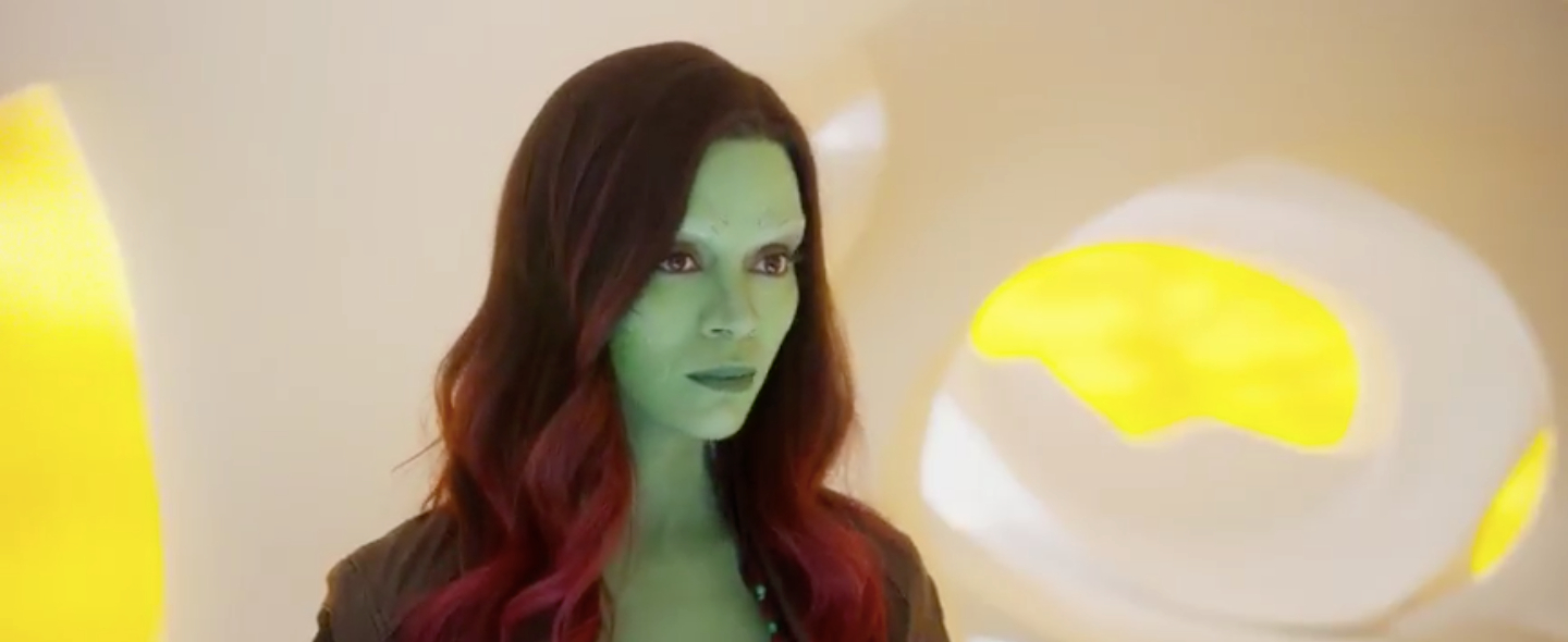 Gamora in Guardians of the Galaxy.