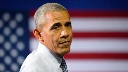 President Obama making face