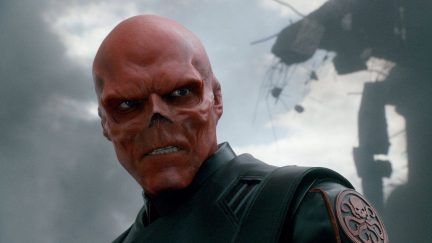 hugo weaving as red skull in captain america: the first avenger