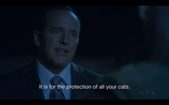aos s4e14 coulson cats
