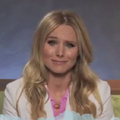 kristen bell laugh crying