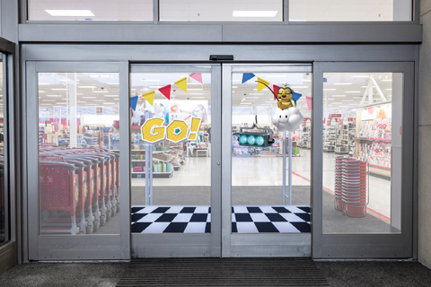 Starting line for target's mario promotion