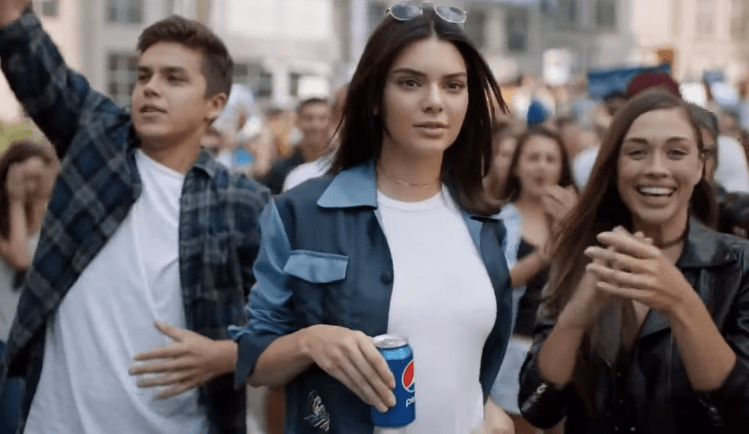 Kendall Jenner in the Pepsi ad