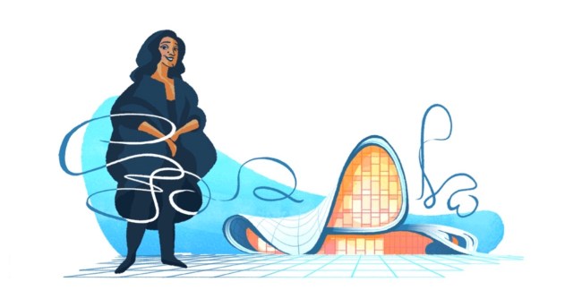 zaha hadid google doodle