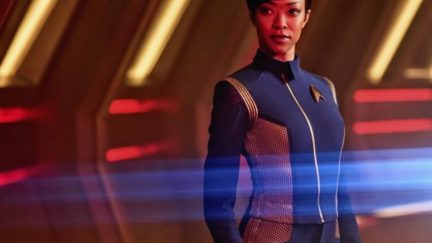 Sonequa martin-green stars as michael burnham in Star Trek: discovery.