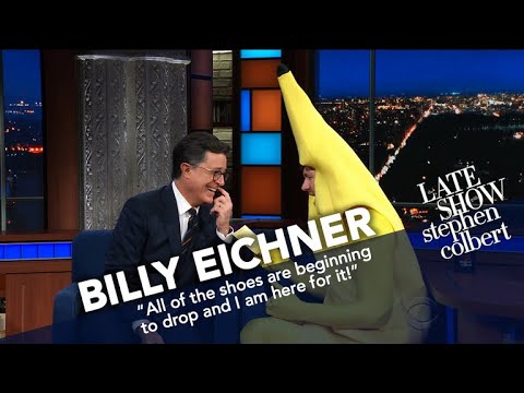 Billy Eichner on the late show with Stephen Colbert