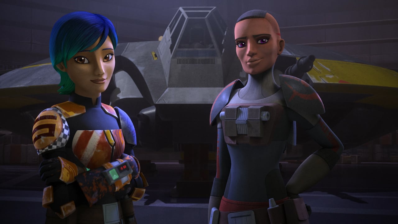Ketsue and Sabine in Star Wars Rebels