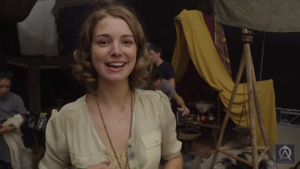 Screengrab of Stargate Origins behind-the-scenes teaser trailer