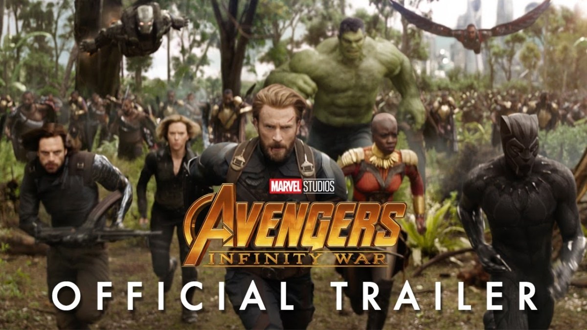 YouTube thumnail for the Avengers: Infinity War trailer