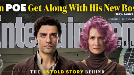 Entertainment Weekly Cover featuring Admiral Holdo and Poe Dameron