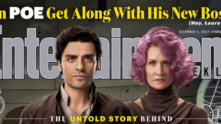 Entertainment Weekly Cover featuring Admiral Holdo and Poe Dameron
