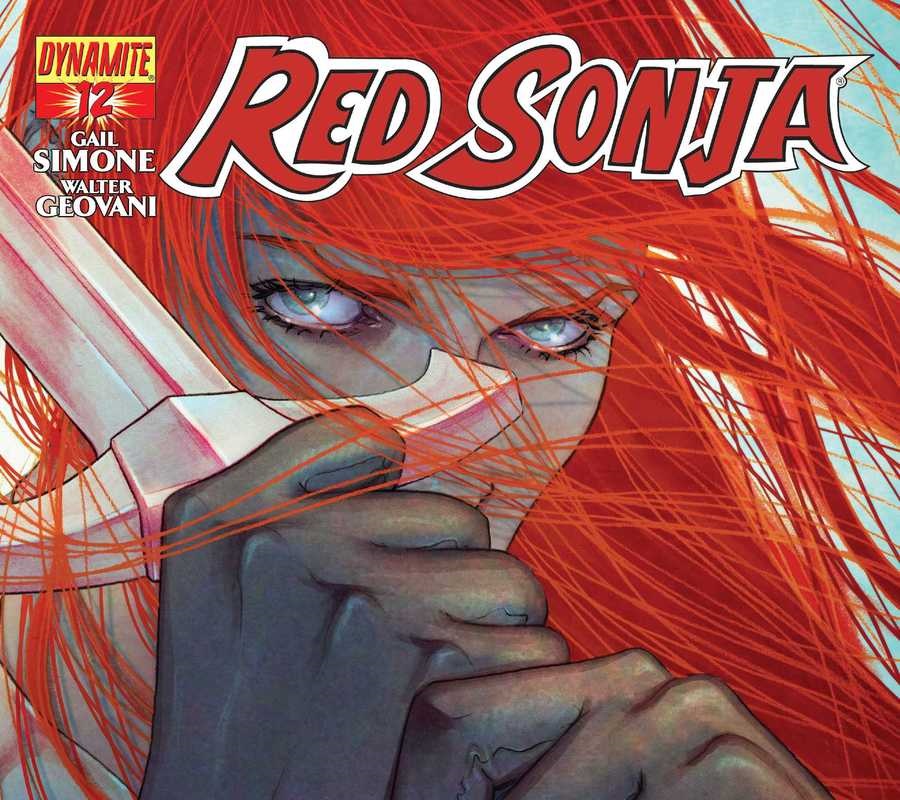Jenny Frison's cover for Red Sonja #12, from Dynamite