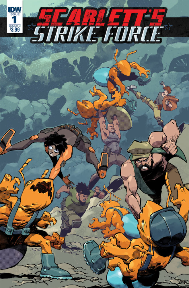 image: IDW Publishing Cover for Issue #1 of "Scarlett's Strike Force"