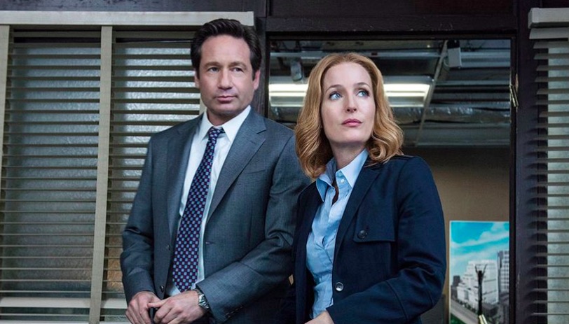 Scully and Mulder in The X-Files