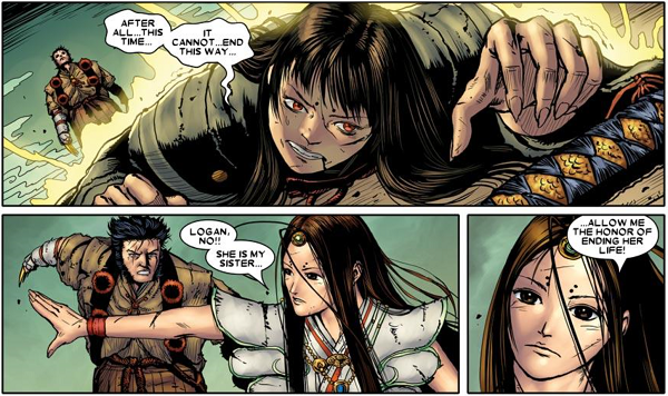 Panel from Marvel Comics' Wolverine: Soultaker