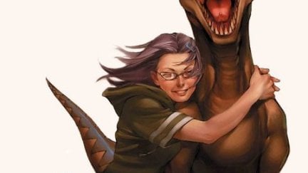 image: Marvel Comics Art by Jo Chen. Gert (Arsenic) and Old Lace from Marvel's 'Runaways'
