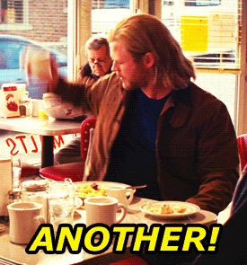 GIF of Thor shouting "Another!" in Thor