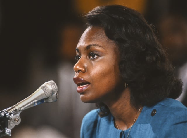Anita Hill Giving Testimony 