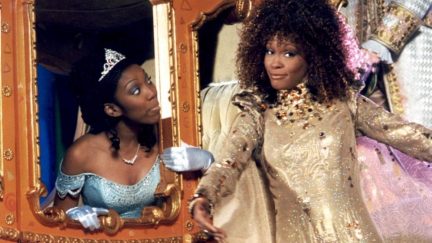 Brandy and Whitney Houston in the 1997 TV movie Rodgers and Hammerstein Cinderella