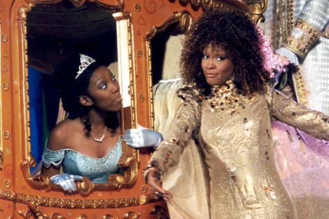 Brandy and Whitney Houston in the 1997 TV movie Rodgers and Hammerstein Cinderella