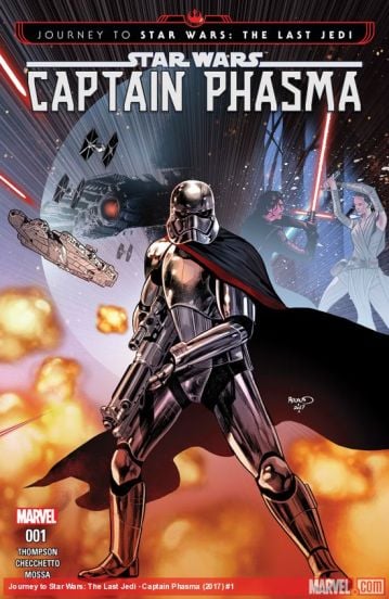 image: Marvel Comics Cover of "Journey to Star Wars: The Last Jedi - Captain Phasma" Kelly Thompson Marco Checchetto 