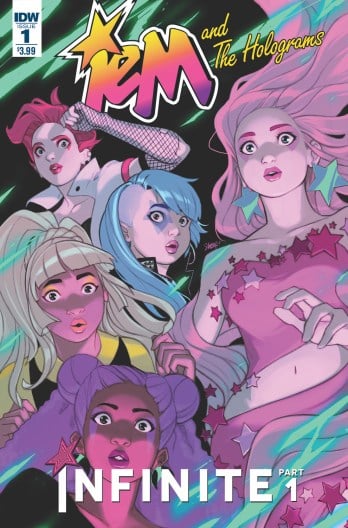 image: IDW Cover for "Jem and the Holograms: Infinite" Kelly Thompson Stacey Lee