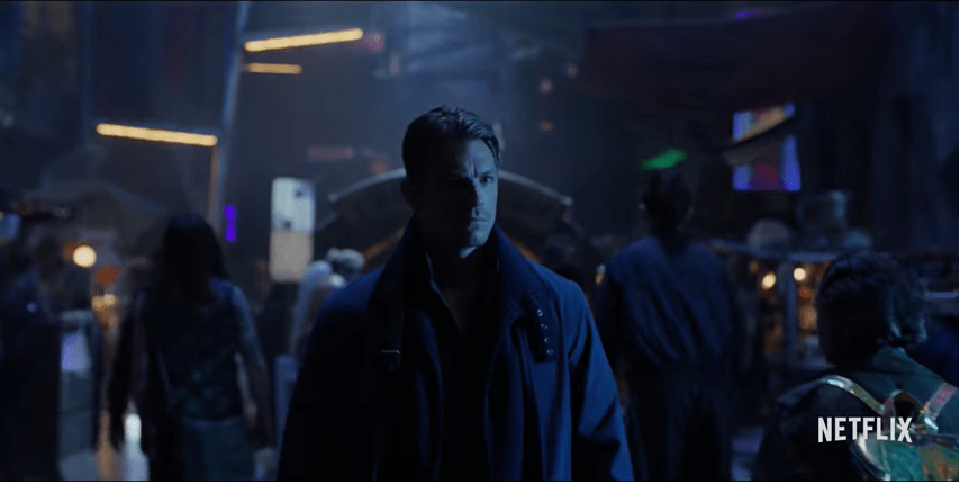 Screengrab of the trailer for Netflix's "Altered Carbon"