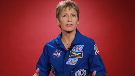 Screengrab of a Buzzfeed video featuring astronaut Peggy Whitson