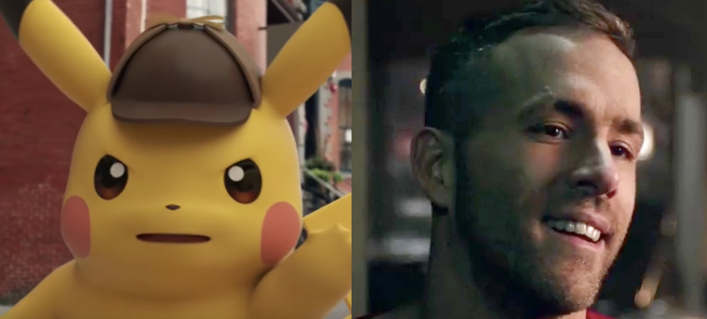 Ryan Reynolds and Detective Pikachu