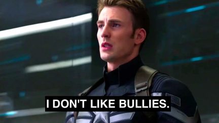 Captain America says I don't like bullies