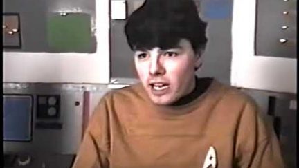 Screengrab of Seth MacFarlane's teen Star Trek fan film